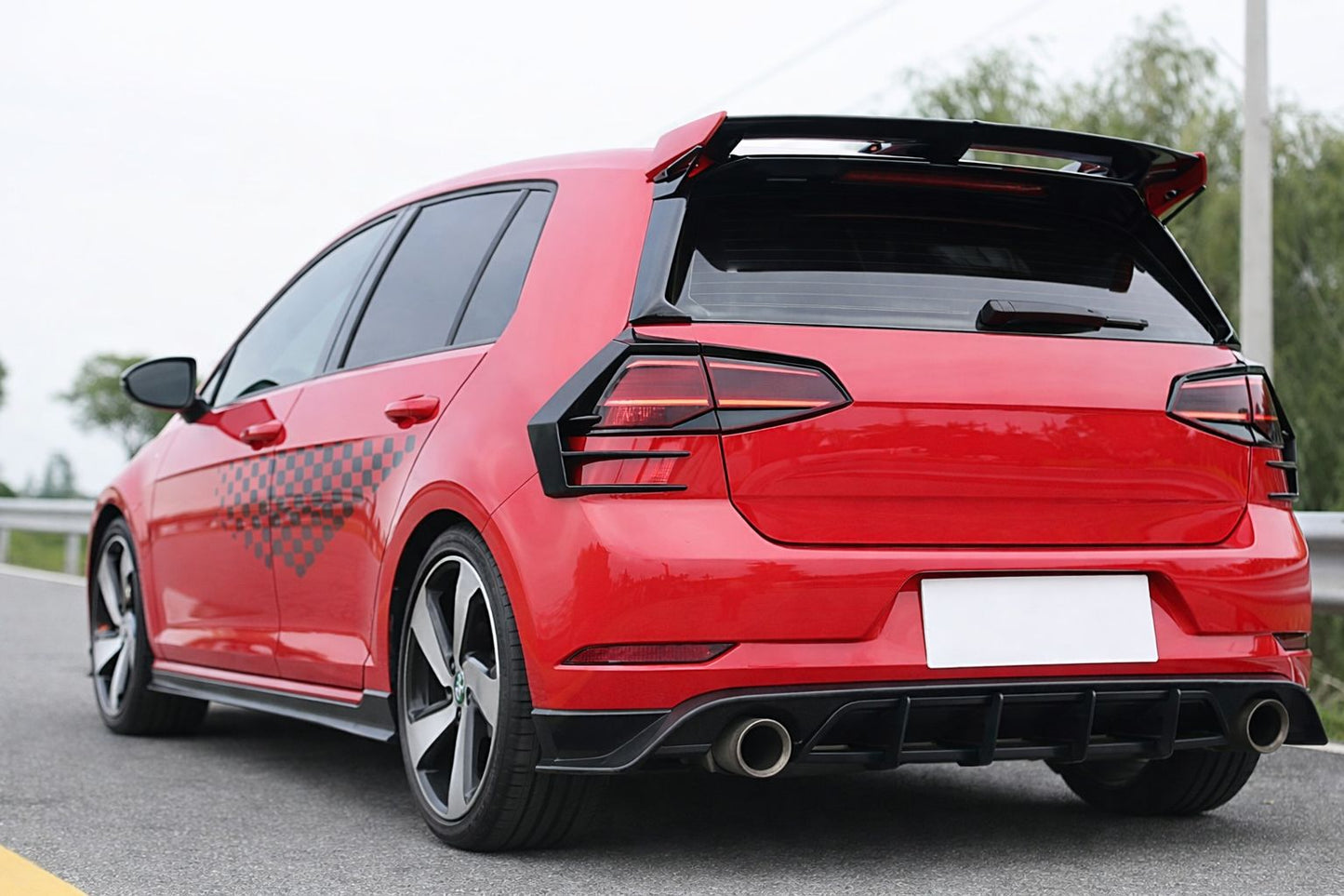 VW Golf 7 GTI Tail Light Trim Canards (2012–2019) – Sporty Rear-End Upgrade